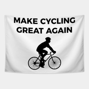 Make cycling great again funny bike Tapestry