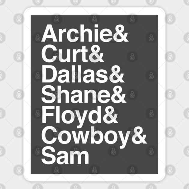 The Boys Of Death Island Ampersand Design Sticker by Old Gods of Appalachia