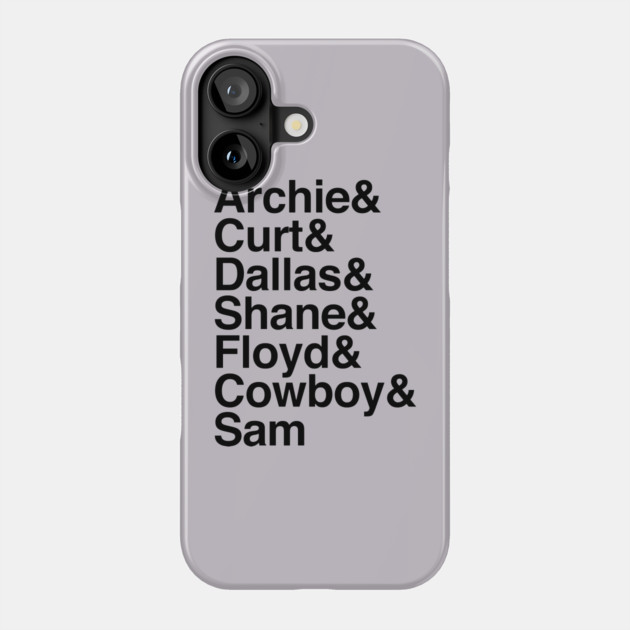 Boys of Death Island Ampersand Design (Dark Print) Phone Case by Old Gods of Appalachia