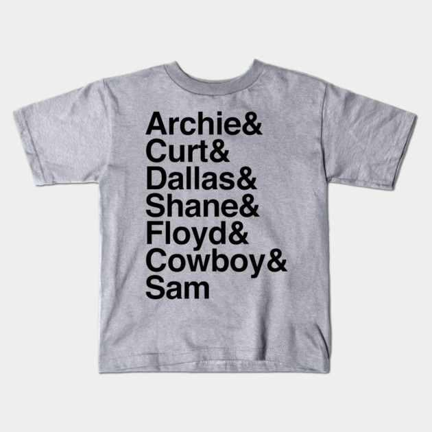 Boys of Death Island Ampersand Design (Dark Print) Kids T-Shirt by Old Gods of Appalachia