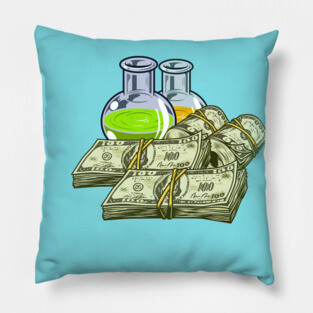 DRUGS MONEY Pillow