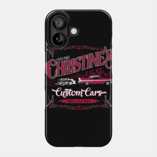 Christine's Custom Cars - Vintage Garage Horror Phone Case
