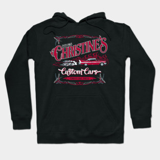 Christine's Custom Cars - Vintage Garage Horror Hoodie