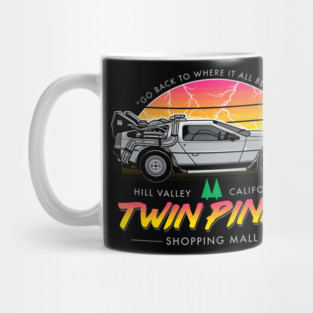 Back to the Mall - Retro 80s Sci Fi  Movie Mug