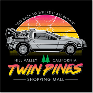 Back to the Mall - Retro 80s Sci Fi  Movie Posters and Art