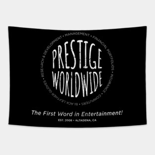 Prestige Worldwide (all-white) Tapestry
