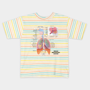 Human Respiratory System Diagram Kids T-Shirt