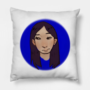 Forlorn Girl Pillow