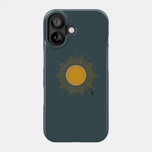Solar. Gold sun fashion design Phone Case