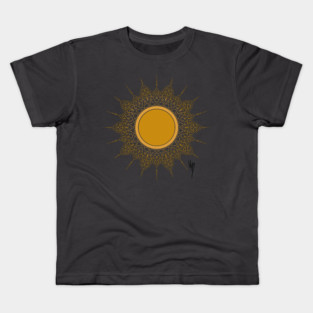 Solar. Gold sun fashion design Kids T-Shirt