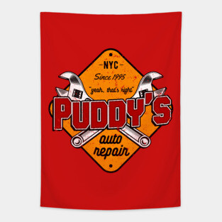 Puddy's auto repair Tapestry
