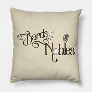 Offical 'Bards and Nobles: A Tabletop RPG Podcast' Logo Pillow