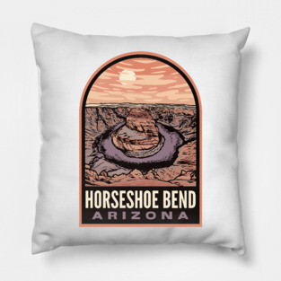 Horseshoe Bend Arizona Pillow