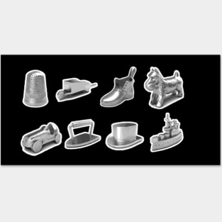 Monopoly Pieces Posters and Art