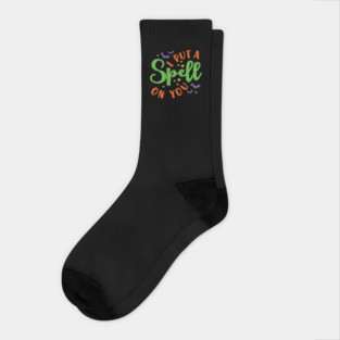 I Put A Spell On You Halloween Fall Cute Socks