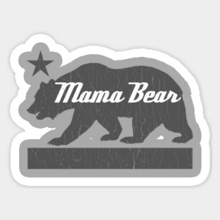 California Bear Family (MAMA Bear) Sticker