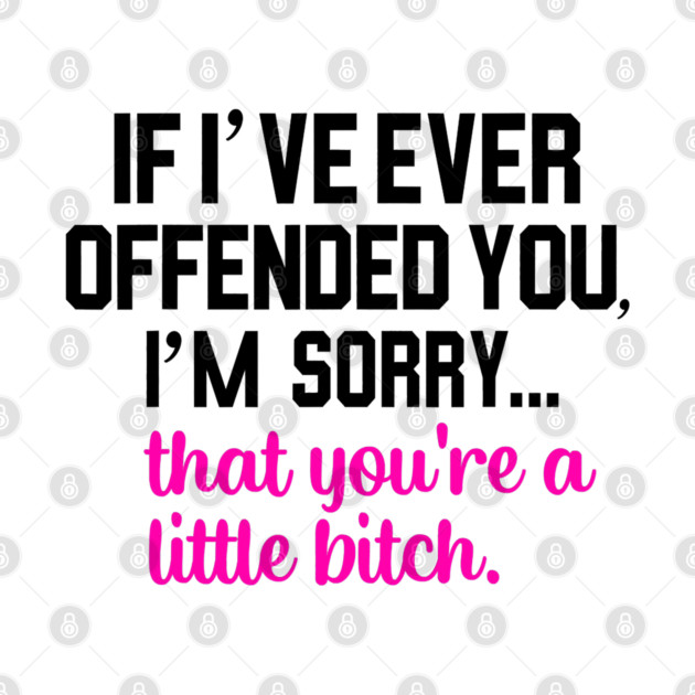 If I've Ever Offended You I'm Sorry That You Are A by CarolsHobbyShop