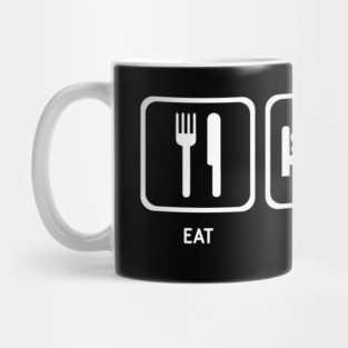 Eat Sleep Watch (white) Mug