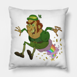 Evil Leprechaun Pillow
