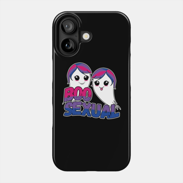 BooSexual Halloween Ghost BiSexual Cute Boo Ghosts Bi Sexual Phone Case by belownormal