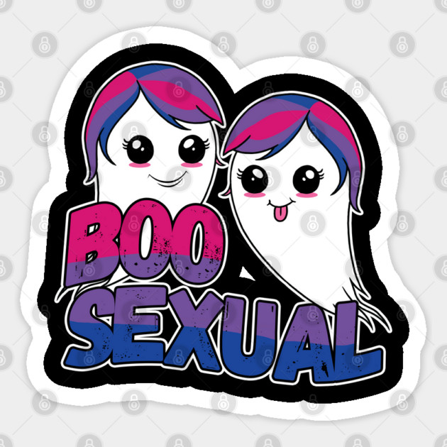 BooSexual Halloween Ghost BiSexual Cute Boo Ghosts Bi Sexual Sticker by belownormal
