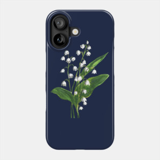 Lily of the valley Flowers Watercolor Painting Phone Case
