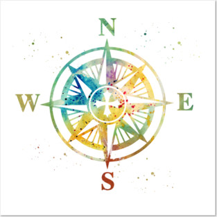 Compass Posters and Art