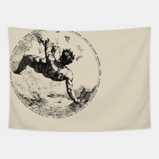 Phaeton - Hendrick Goltzius, Icarus, Greek Mythology, Aesthetic, Goth Tapestry