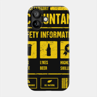 Accountant Safety Information | Accounting Phone Case