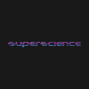 SuperScience Synthwave Musician Logo T-Shirt