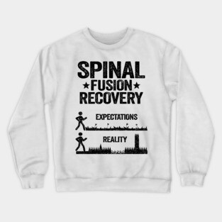Bionic Spine Surgery Lumber Spinal Fusion Back Recovery Crewneck Sweatshirt