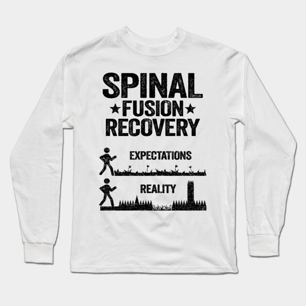 Bionic Spine Surgery Lumber Spinal Fusion Back Recovery Long Sleeve T-Shirt by Kuehni