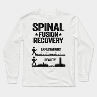 Bionic Spine Surgery Lumber Spinal Fusion Back Recovery Long Sleeve T-Shirt