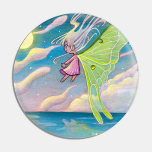 Moon Moth Fairy Pin