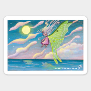Moon Moth Fairy Sticker