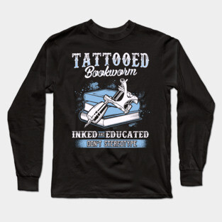 Tattooed Bookworm Long Sleeve T-Shirt