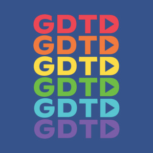 GDTD Rainbow Monogram (Front & Back Design Dark) T-Shirt