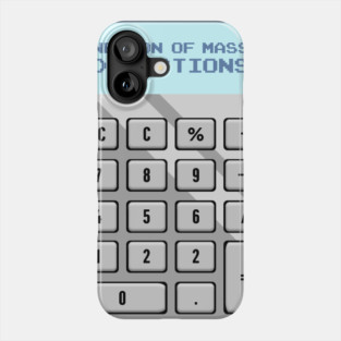 Mass Deductions | Funny Accountant Calculator Phone Case