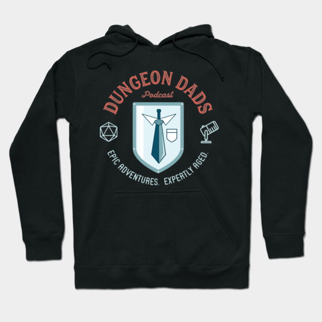 Dungeon Dads Logo (dark) Hoodie by dungeondads