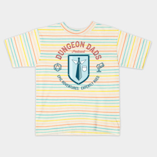 Dungeon Dads Logo (light) Kids T-Shirt