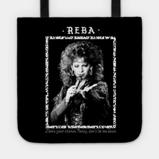 Reba / Fancy \ Vintage Faded Style Fan Design Tote