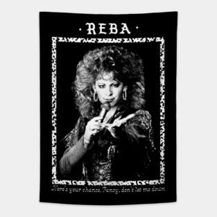 Reba / Fancy \ Vintage Faded Style Fan Design Tapestry