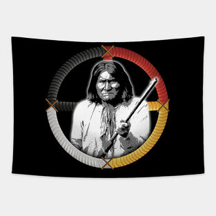 MEDICINE WHEEL 2 Goyaałé (Geronimo) Tapestry