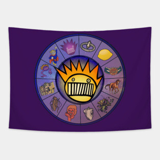 Boognish Rising 2.1 - Horoscope Birth Chart for Ween Tapestry