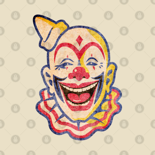 vintage circus clown - Clowns - Pin | TeePublic