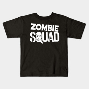 ZOMBIE SQUAD Logo (White) Kids T-Shirt
