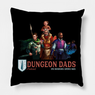 Dungeon Dads Group Portrait Pillow