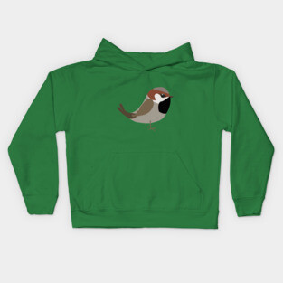 Cute sparrow Kids Hoodie