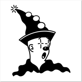 60s Cartoon Clown Posters and Art