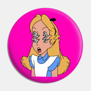 Alice in Wonderland Trippy Pin
